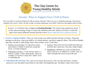 How to Help Kids Cope With Situational Anxiety - Clay Center for Young  Healthy Minds