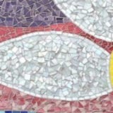 Teen Breakup Violence - mosaic visual of yellow and white flower over pink background