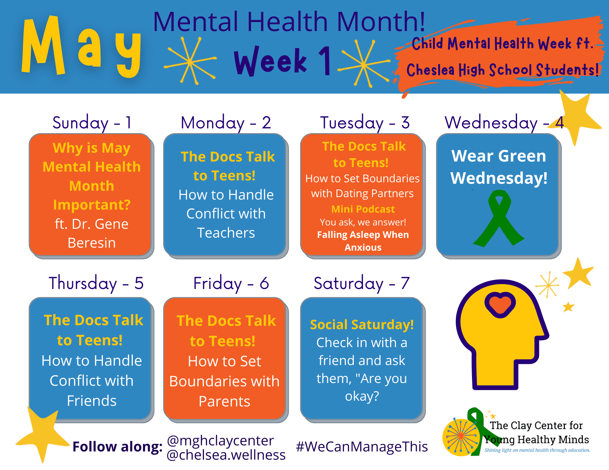 May Mental Health Month 2022 Clay Center for Young Healthy Minds